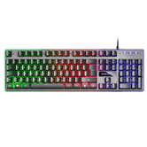 TECLADO EN PORTUGUES HIBRIDO H-MECANICO MARS GAMING MK220PT BLACK SWITCH H-MECHANICAL RETROILUMINADO FULL RGB PROGRAMABLE POR HARDWARE ANTIGHOSTI